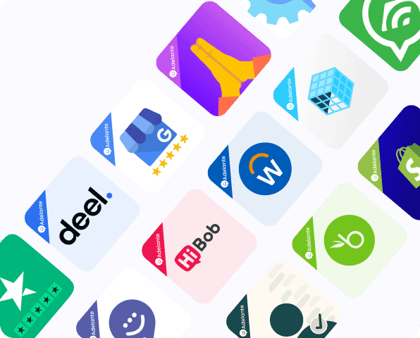 Adelante support apps and integrations